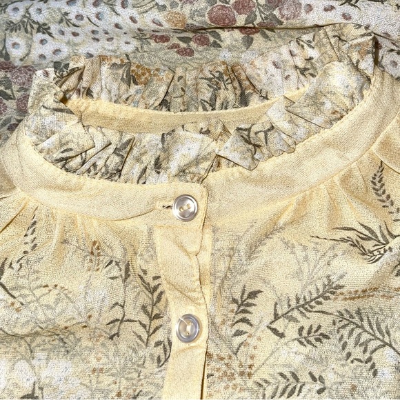 Jerrell of Texas Vintage 1970s Floral Button Down Prairie Dress | Size 7 - Picture 5 of 6